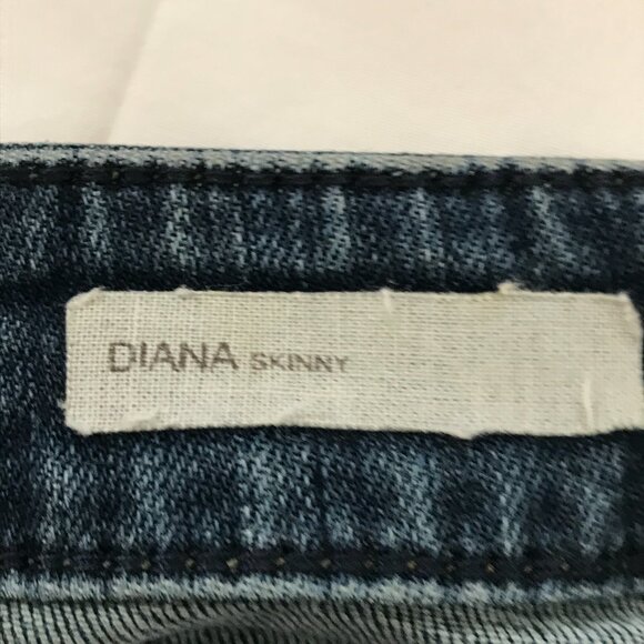 Kut from the Kloth Diana Skinny Jeans Women 12 Blue Mid Rise Dark Wash Stretch - Picture 4 of 12